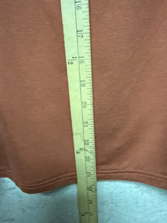 Silence + Noise Cold Shoulder Top Women's XS Rust Brown Knit Rayon Blend - Picture 7 of 10